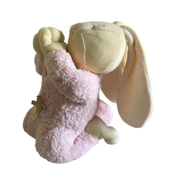 Heritage Collection GANZ Pink Bunny Heaven HE5043 Plush Stuffed Bunny Praying - Picture 1 of 9